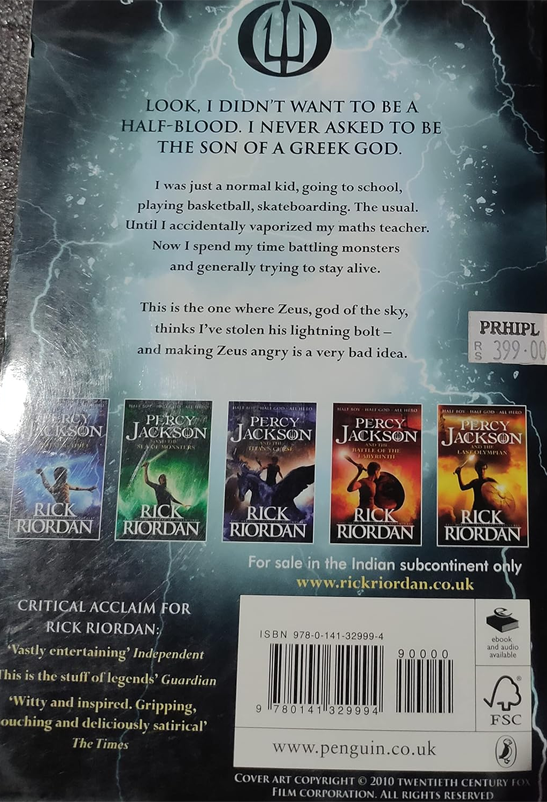 Percy Jackson and the Lightning Thief